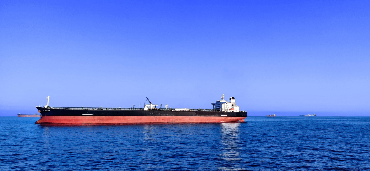 Crude Oil Tanker at Sea
